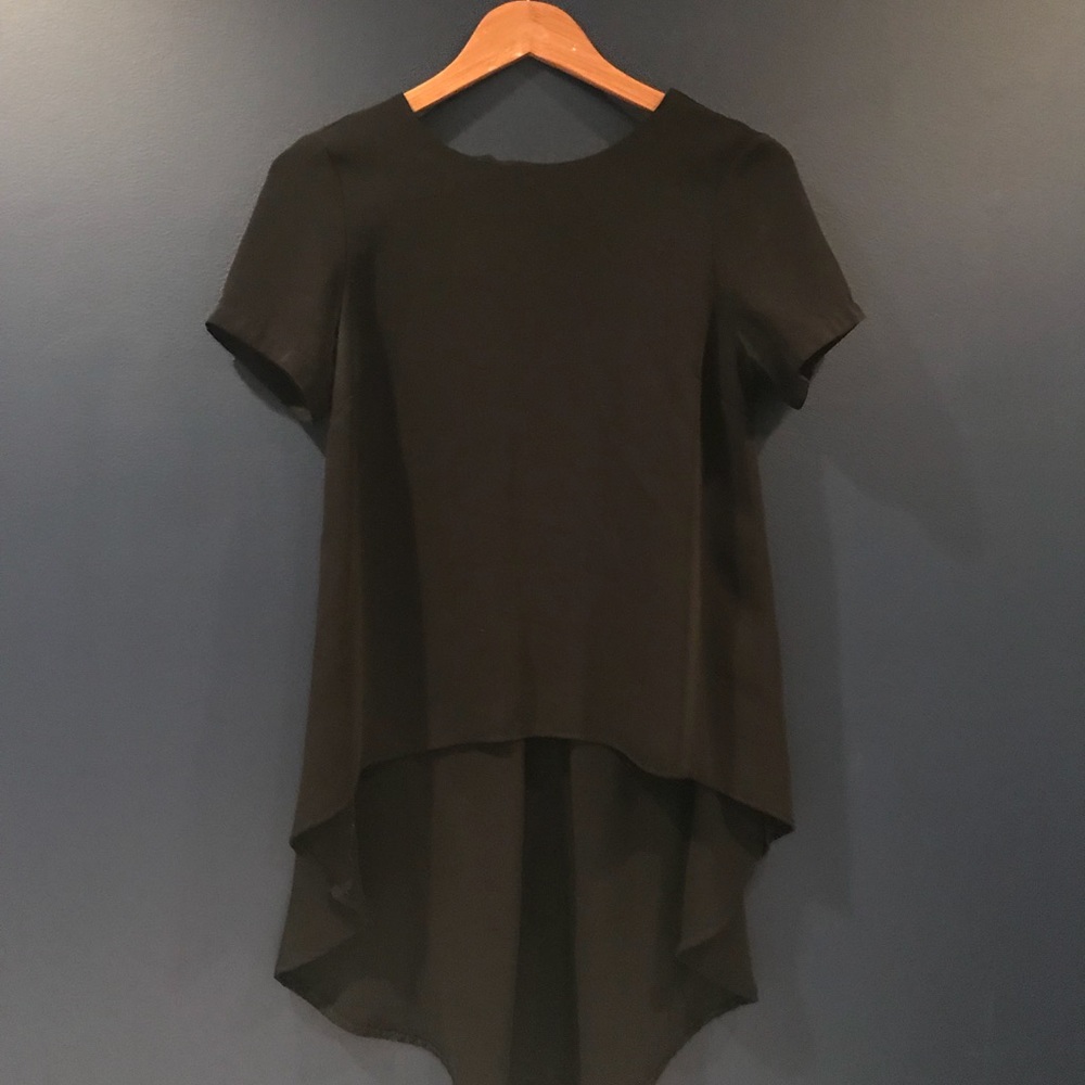 Black TopShop High-Low Top